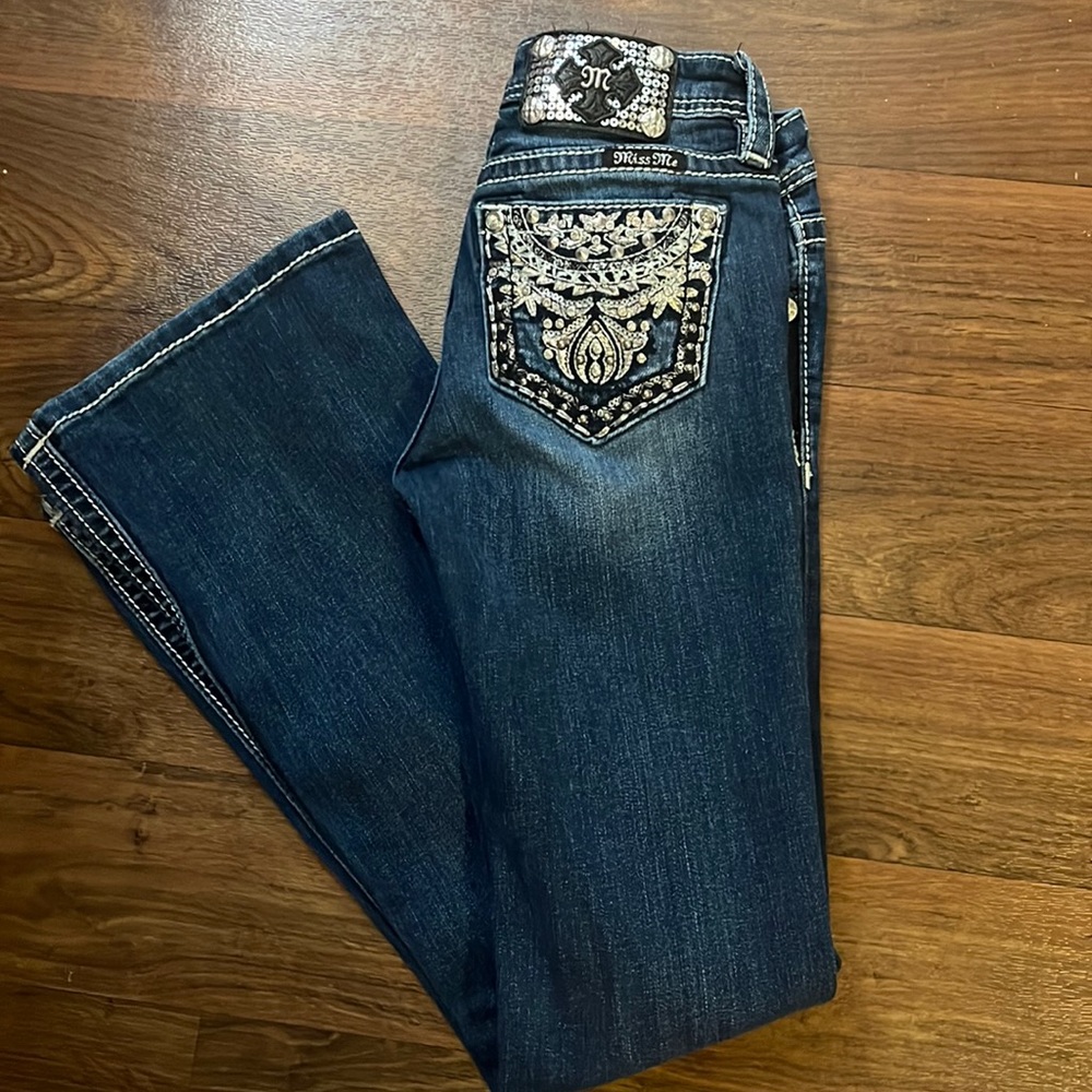 Girl’s Miss Me Boot Cut Jeans